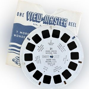 🎈2/$20 - VIEW-MASTER 31 “GRAND CANYON NAT PARK. Kaibab Trail, AZ, U.S.A.”